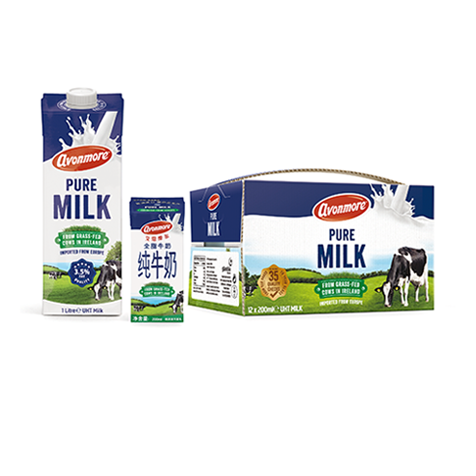 Pure milk family cartons