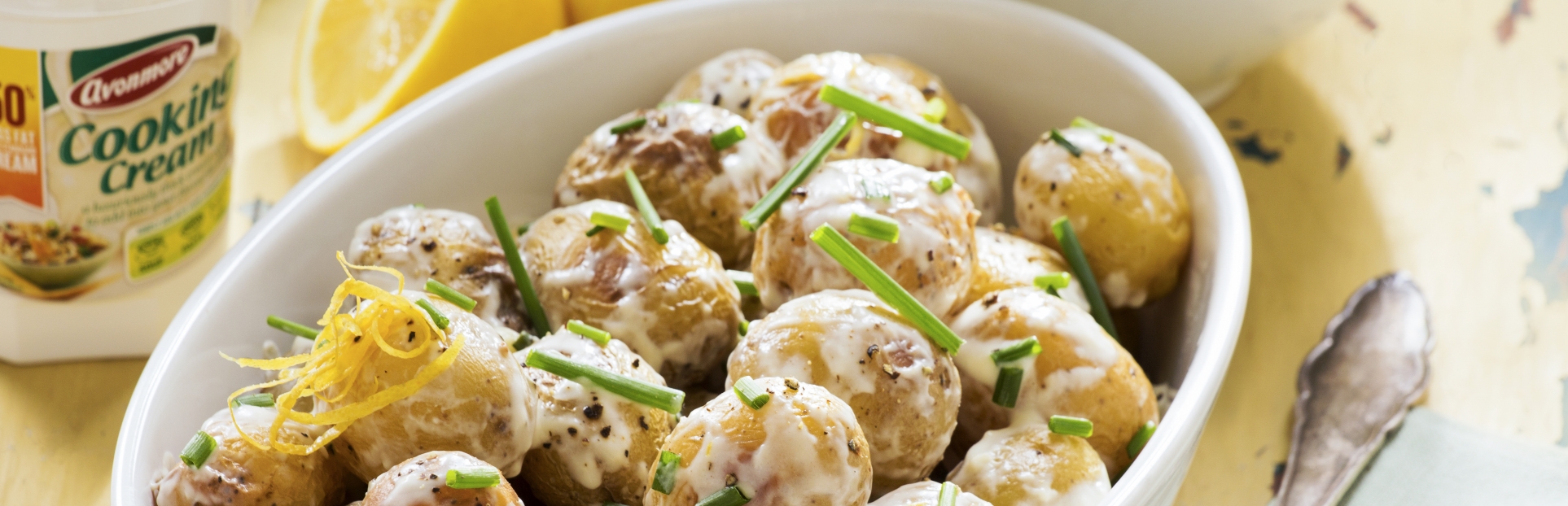 Creamy Garlic Roast Potatoes using Avonmore cooking cream