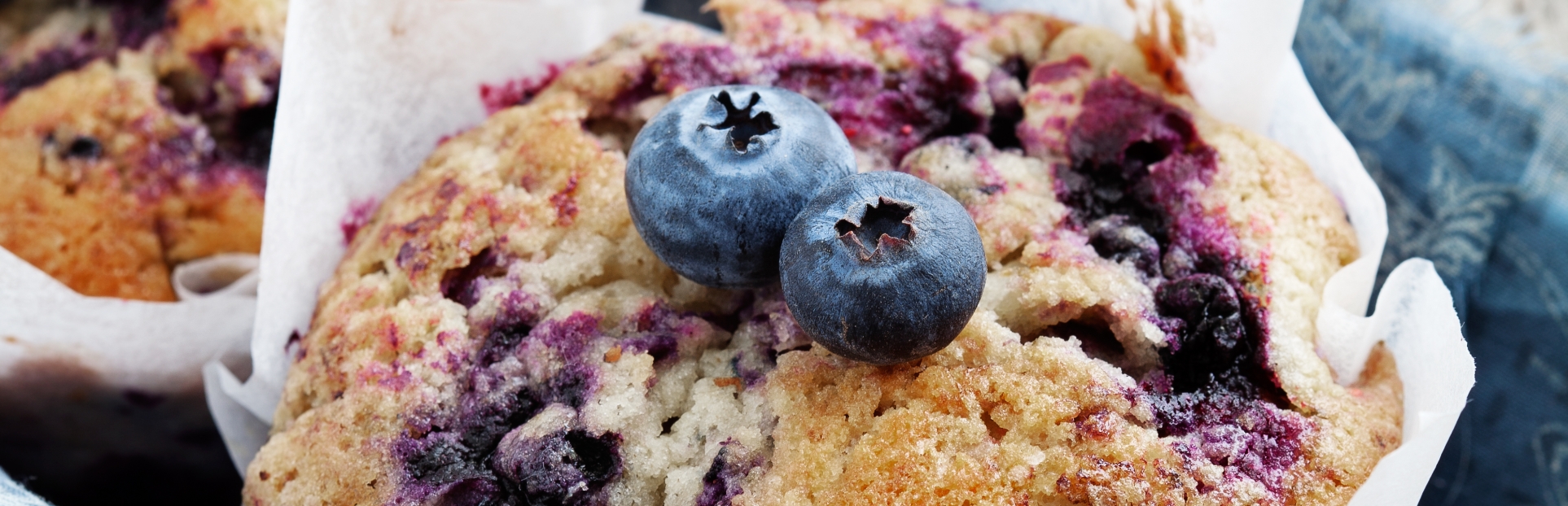 an image of banana and blueberry muffins