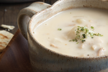 an image of seafood chowder
