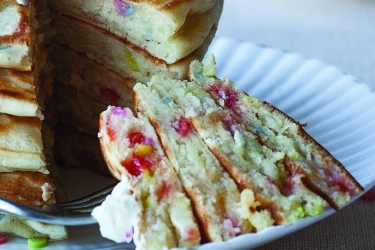 an image of pancakes with sprinkles