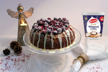 Sparkling Cranberry and White Chocolate Bundt Cake