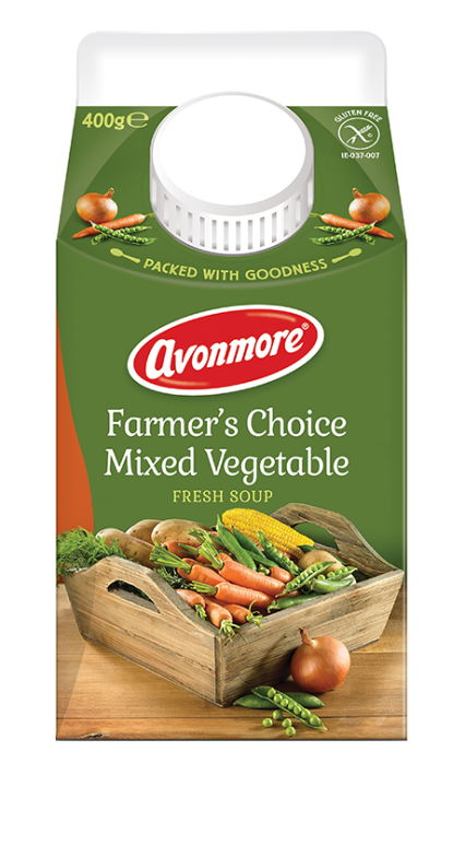 an image of avonmore farmers choice mixed vegatable soup carton