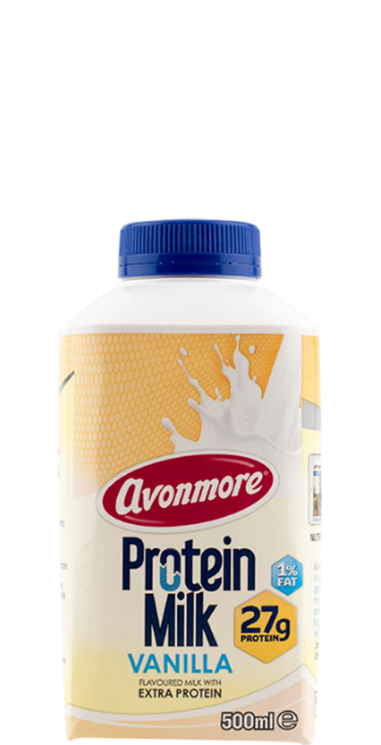 an image of avonmore vanilla protein milk