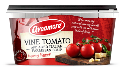 An image of avonmore vine tomato soup tub
