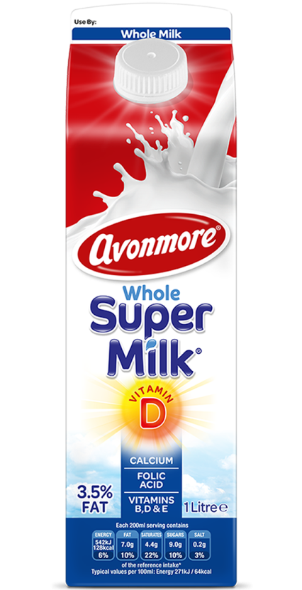 an image of avonmore whole supermilk