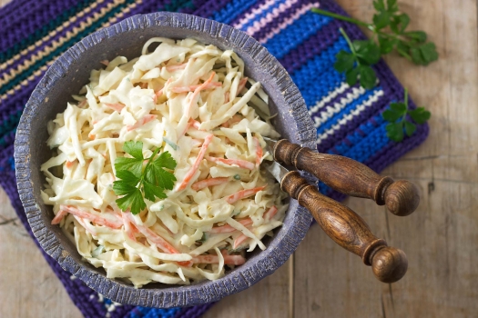 an image of coleslaw in a bowl